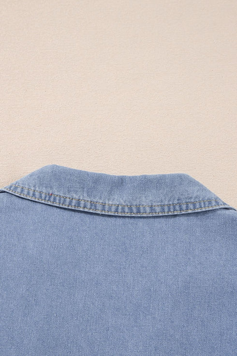 'Eowyn' Denim Mini Dress - Celes Fashion